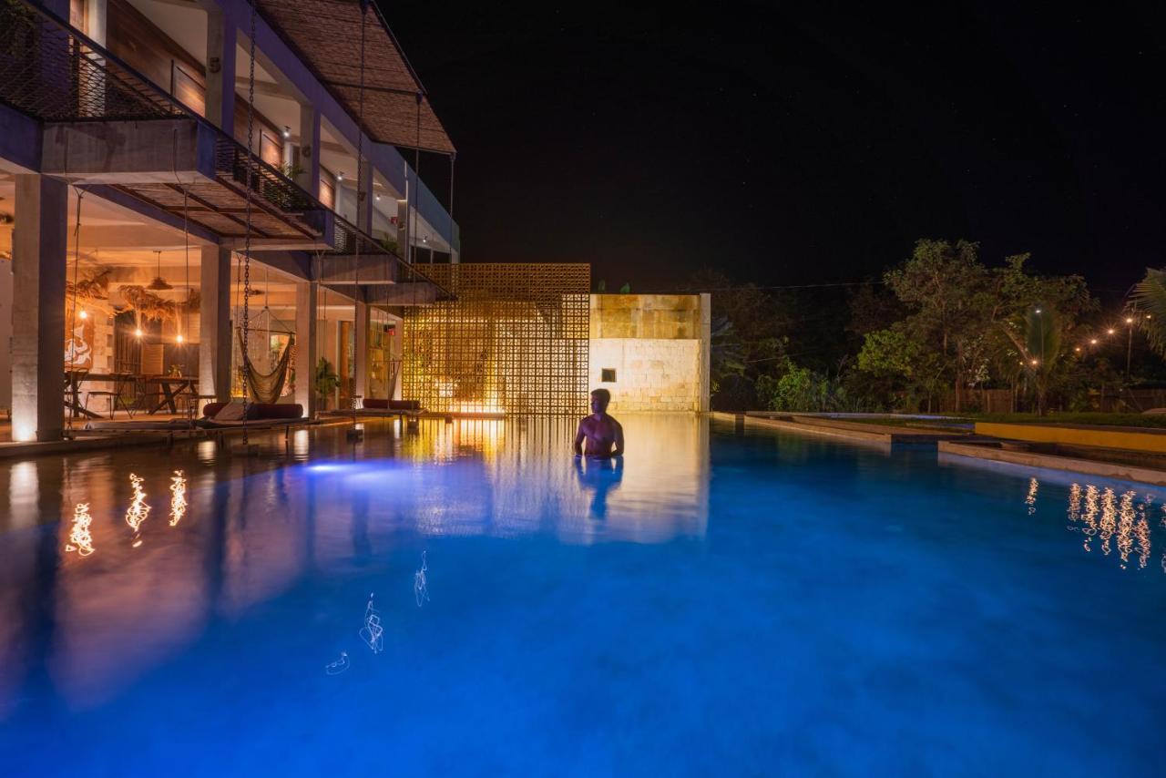 Hotel Makaaba Eco-Boutique Бакалар Екстер'єр фото The swimming pool at the hotel