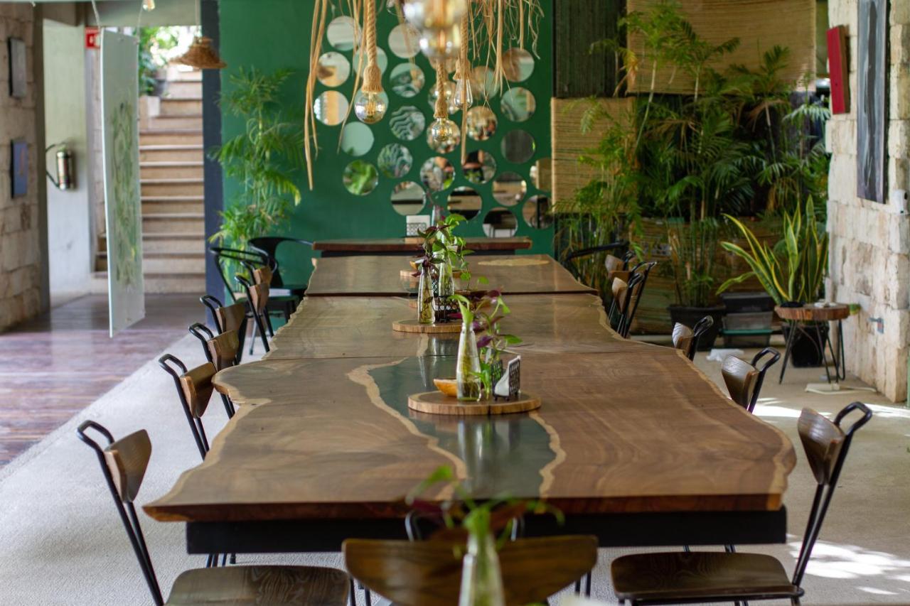 Hotel Makaaba Eco-Boutique Бакалар Екстер'єр фото Restaurant
