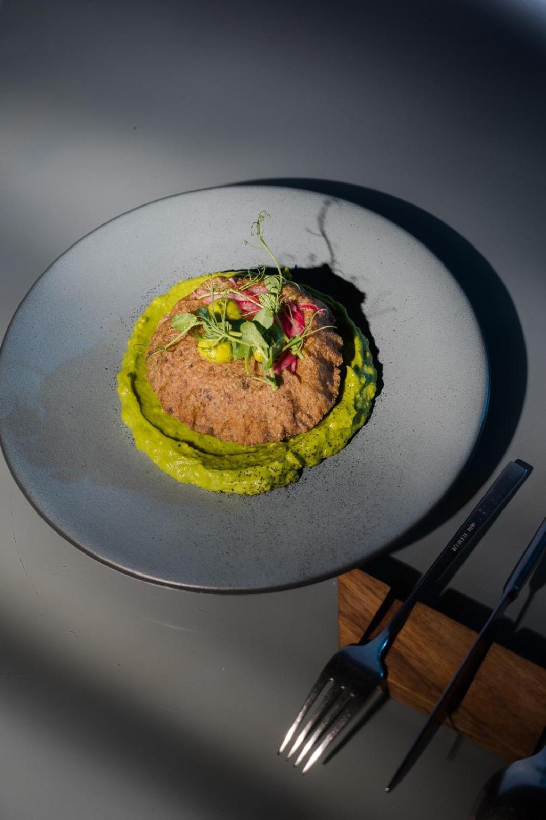 Hotel Makaaba Eco-Boutique Бакалар Екстер'єр фото A vegan dish at the restaurant